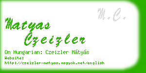 matyas czeizler business card
