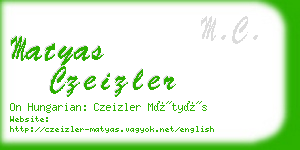 matyas czeizler business card